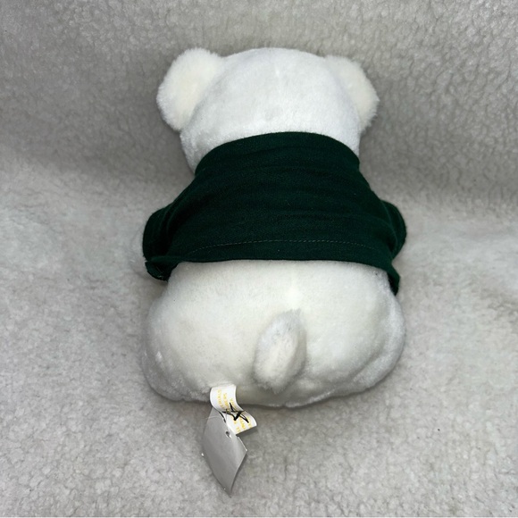 Polar Bear plush 9" FBI green tshirt Crown brand vintage - Picture 6 of 9